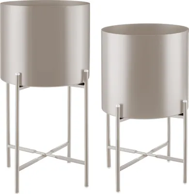 Produktbild von Pflanzenständer Mine 2-teilig, im Industrial Style Anti-Rutsch-Pads, Belastbarkeit je 20 kg