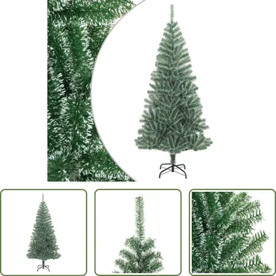 Zdjęcie produktu dla The Living Store Sztuczna choinka pokryta śniegiem zielona 240 cm