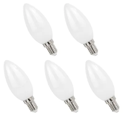 Produktbild von Spectrum E14 LED Lampe 4W 400lm 2700K Warmweiß 230V 5 Stück