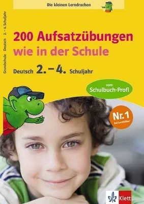Immagine prodotto di Die kleinen Lerndrachen: 200 Aufsatzübungen wie in der Schule, Deutsch 2.-4. Klasse