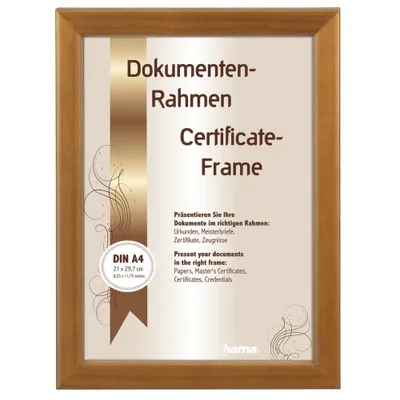 Immagine prodotto di Cornice di legno Hama BELLA, noce, 21x29,7 cm (formato A4)