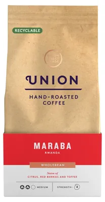Zdjęcie produktu dla Kawa ziarnista Union Maraba Rwanda – 200 g