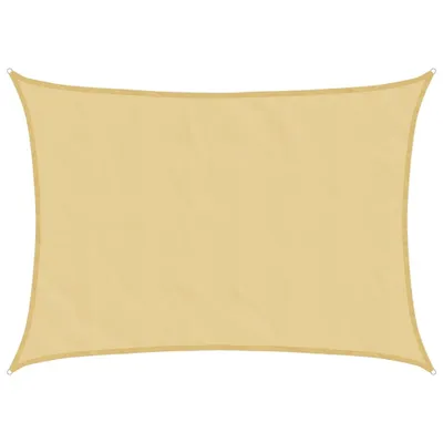 Produktbild von vidaXL Sonnensegel Sandfarbe 7x5 m 100% Polyester Oxford