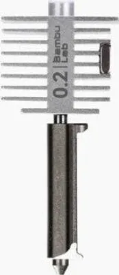 Image de Bambu Lab extrémité chaude avec buse acier chromé 0.2mm série A1