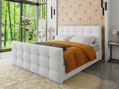 Obrázek produktu pro Americká manželská postel 140x200 TORNIO - bílá  + topper
