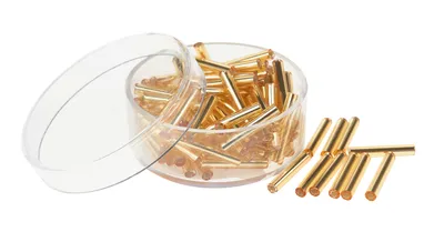 Produktbild von Glasstifte mit Silbereinzug, 15mm, 13g Gold