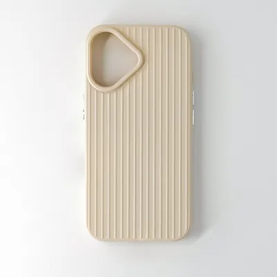 Produktbild von Handy Hülle Für iPhone 16 mit Kameraschutz Beige Case Bumper - Für Apple iPhone 16, Beige