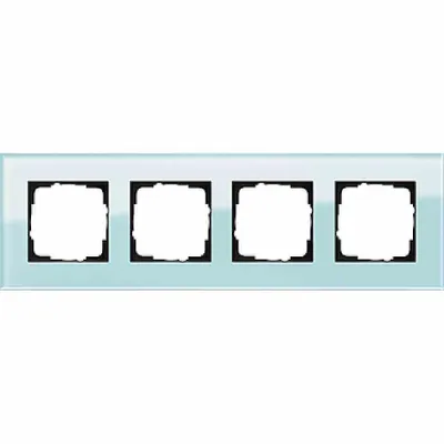 Zdjęcie produktu dla GIRA Esprit Glas, Niebieski, Bezśrubowe, 95 mm, 308 mm, 9,85 mm, 55 x 55 mm
