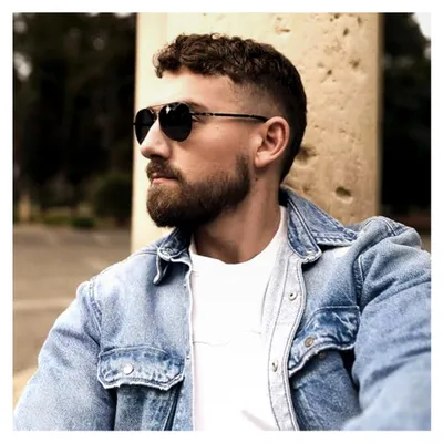 Produktbild von Pilotenbrille für Herren, polarisierte Sonnenbrille, Fliegerbrille, Retro Metallrahmen, Uni, UV400, verspiegelt
