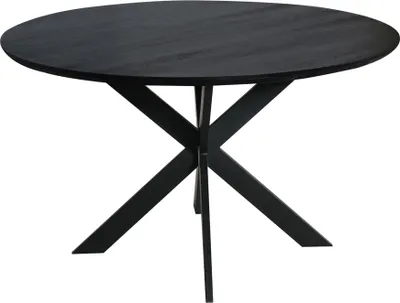 Produktbild von Starfurn - Eichen-Esstisch Ferris - Rund 130 cm - Schwarz