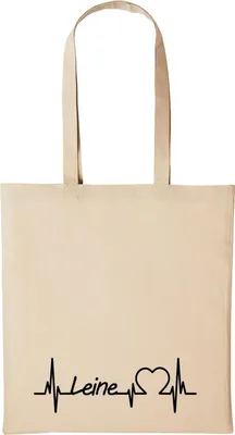 Produktbild von Huuraa Baumwollbeutel Leine Geschenk Einkaufstasche Natural 10 Liter Baumwolle Leine Accessoire