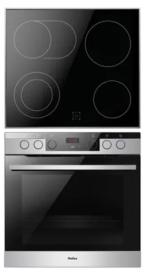 Produktbild von Amica EHCX 934 600 E, Keramik, 4 Zone(n), Keramik, Schwarz, Berührung, 57,5 cm