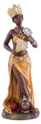 Oshun Harzfigur, 20 cm, Yoruba-Gottheit, Liebe, Latino-Stil