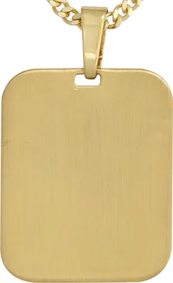 Produktbild von JOBO Anhänger Gravur Gravurplatte 333 Gold Gelbgold mattiert