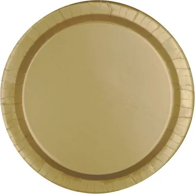 Image de 8 petites assiettes rondes dorées