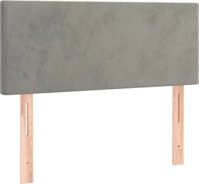 Produktbild von vidaXL Kopfteil Hellgrau 90x5x78/88 cm Samt