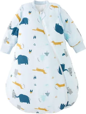 Productafbeelding van Famanu Baby-wikkeldoek - Slaapzak voor kinderen, geschikt voor het hele jaar, 65-75 cm