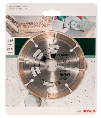 Obrázok produktu pre Bosch 2609256413, diamantová čepeľ, Betón, Kameň, 2,2 cm, 11,5 cm, 7 mm, 1 kusov