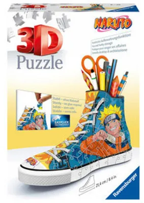 Obrázek produktu pro Ravensburger 3D Puzzle 11543 Sneaker Naruto - Praktický držák na tužky - 108 dílků - organizér na stůl pro děti od 8 let