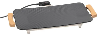 Elektrische Grillplatte 1380 W, 51x30 cm, antihaftbeschichtet, ohne PFAS