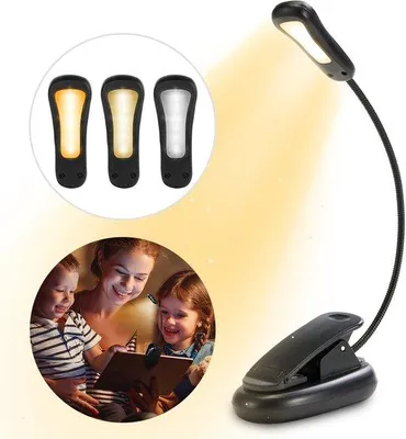 Image de Lampe de chevet sans fil à 5 ampoules, 9 intensités, noir