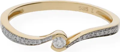 Produktbild von Ring Gold 585 Brillant JL10-07-0076 JuwelmaLux Größe 52