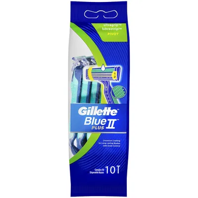 Produktbild von Gillette Blue II Plus Slalom Einweg-Rasierer 10er