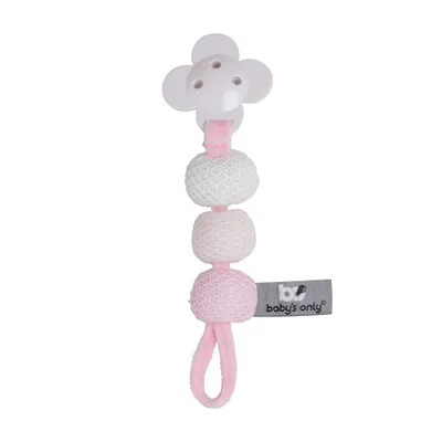 Produktbild von Baby's Only Schnullerkette - Klassisch Rosa/Baby Rosa/Weiß