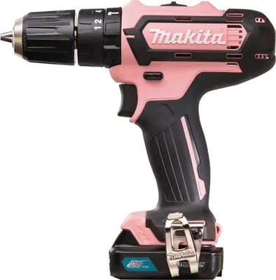 Produktbild von Makita HP333DSAP1, Elektrischer Schraubendreher, Pistolengriff, 1/2", Schwarz, Pink, 1700 RPM, 450 RPM