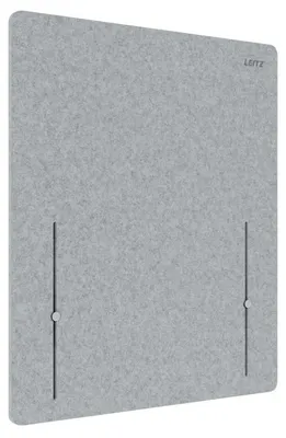 Produktbild von Leitz 61220085, Schreibtisch-Trennwand, Grau, 600 x 700 mm, Klemme, 3 cm, B - s2 d0