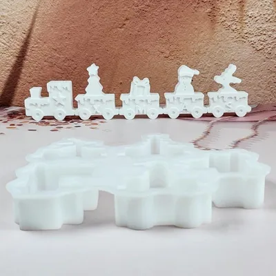 Immagine prodotto di Set di 5 stampi in silicone per creare elementi in gesso e per l'artigianato