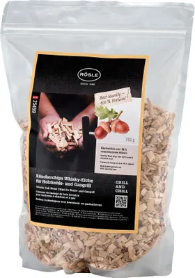 Produktbild von RÖSLE Räucherchips Whisky-Eiche 750 g