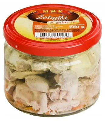 Zdjęcie produktu dla Żołądki drobiowe w galarecie MK 280 g