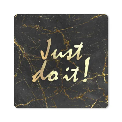 Produktbild von MuchoWow® Mauspad Mousepad Zitate - Motivation - Marmor 20x20 cm - Mousepads - Maus Mat - Pad - Mausunterlage - Desk Mat - Bureauartikeln