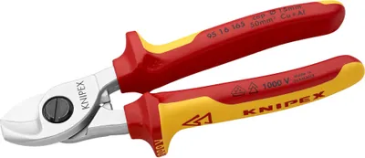 Produktbild von KNIPEX Kabelschere isoliert mit Mehrkomponenten-Hüllen