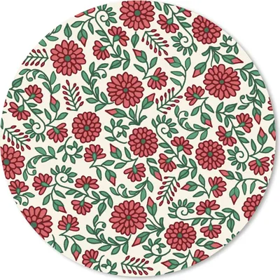Produktbild von MuchoWow® Mauspad Mousepad Blumen - Pflanzen - Boho - Design. 40x40 cm - Mousepads - Maus Mat - Pad - Mausunterlage - Schreibtisch Accessoires