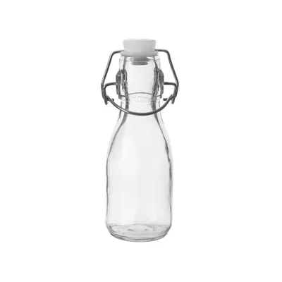 Produktbild von Kleine Glasflasche 160 ml mit dicht schließendem Bügelverschluss