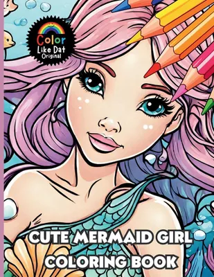 Produktbild von Cute Mermaid Girl Coloring Book