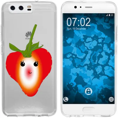 Produktbild von PhoneNatic Case kompatibel mit Huawei P10 Plus Silikon-Hülle Sommer Erdbeere M4