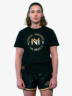 Produktbild von Frauen T-Shirt LANESBORO Black/Gold L BENLEE