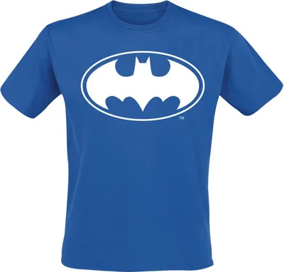 Produktbild von Batman T-Shirt Herren Logo blau M