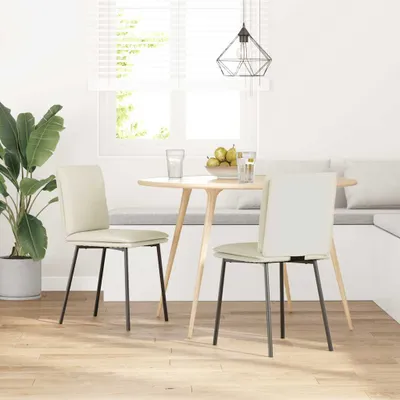 Immagine prodotto di Sedie da Pranzo 2 pz Crema in Velluto