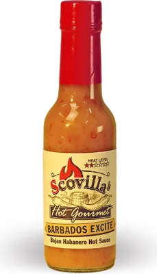 Produktbild von Scovillas Hot Gourmet BARBADOS EXCITE Bajan Habanero Hot Sauce, 148ml