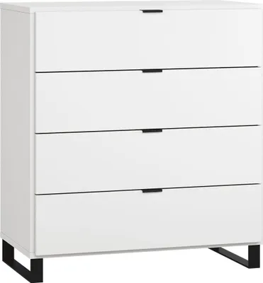 Produktbild von Kommode Chiflero 32, Farbe: Weiß - Abmessungen: 100 x 90 x 47 cm (H x B x T)