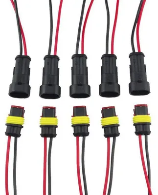 Immagine prodotto di Connettore a 5 poli, connettore per cavi a 2 poli, connettore impermeabile, connettore rapido