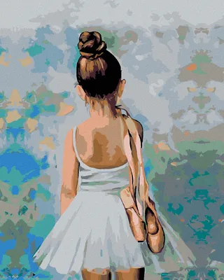 Produktbild von Diamondi - Diamond painting - KLEINE BALLERINA, 40X50 cm, mit Keilrahmen (bereits gespannt)
