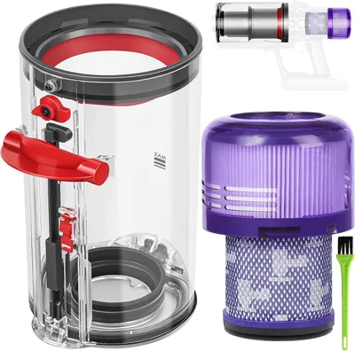 Produktbild von Staubbehälter für Dyson V11 V15 Behälter Filter Ersatzteile SV14 SV17 SV15 SV22 SV28 Zubehör Staubsauger Auffangbehälter Ersatzfilter Ersatzbehälter Staubeimer Mülleimer Staub Abfallbehälter