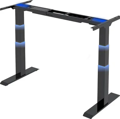 Image de Table réglable en hauteur E6B-EU2, capacité de charge 160 kg, sans plateau, noir
