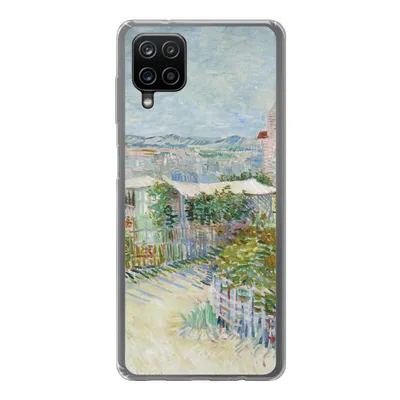 Produktbild von MuchoWow® Handyhülle Schutzhülle Hülle für Samsung Galaxy A12 Montmartre: hinter der Mühle von Galette - Vincent van Gogh Silikon Softcase Handy Hülle - Bild