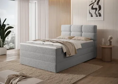 Obrázek produktu pro Kontinentální postel 120x200 MORVIO - šedá